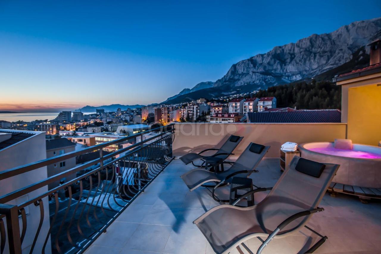 Rooftop Penthouse - Private Hottub & Duplex Whirlpool Makarska Exterior photo